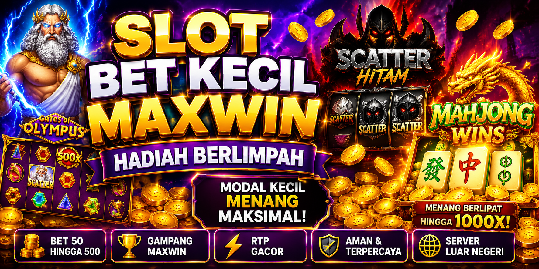 Situs Slot Bet Kecil Link Bet 50, 100, 200, 800 Perak Mantap Abis